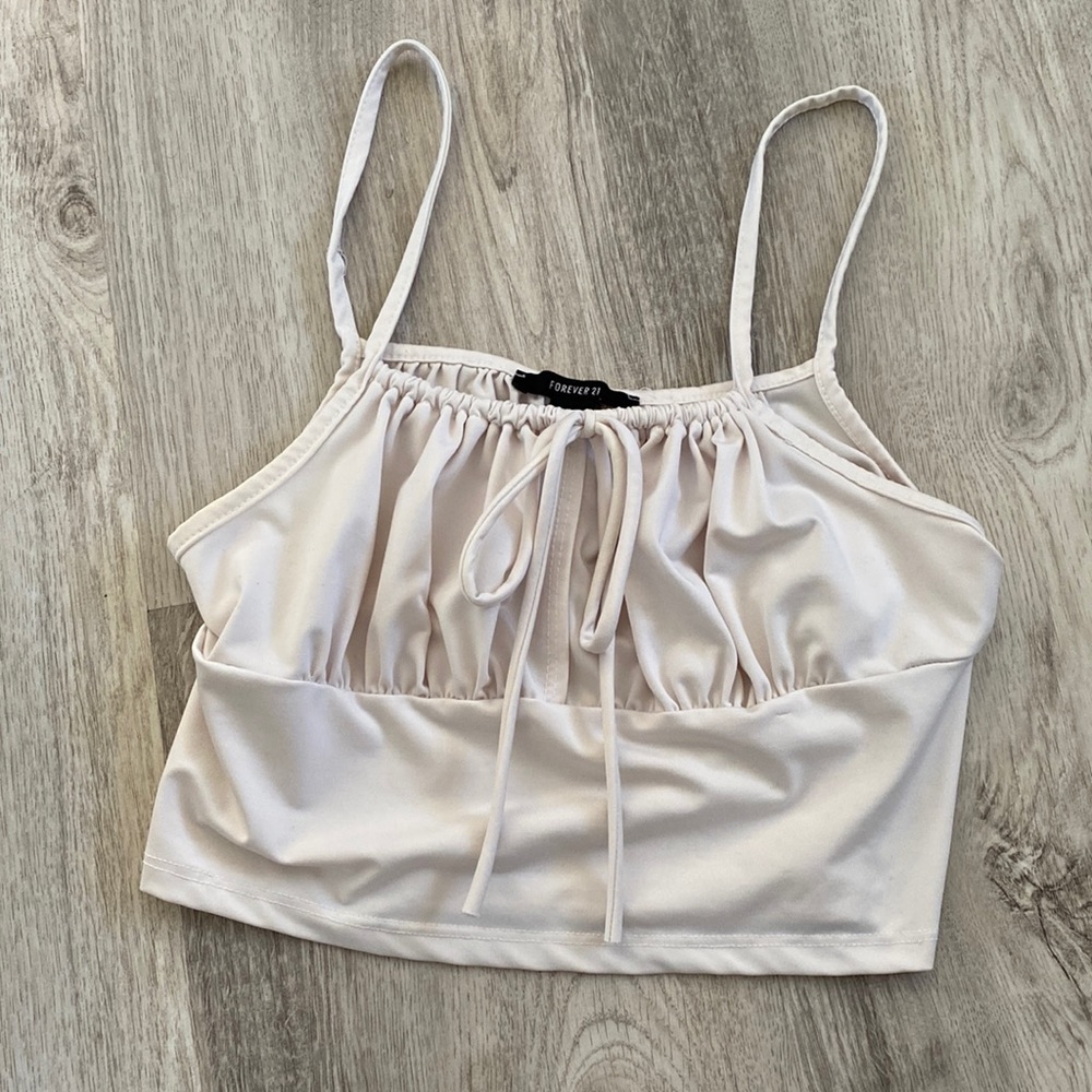White crop top
